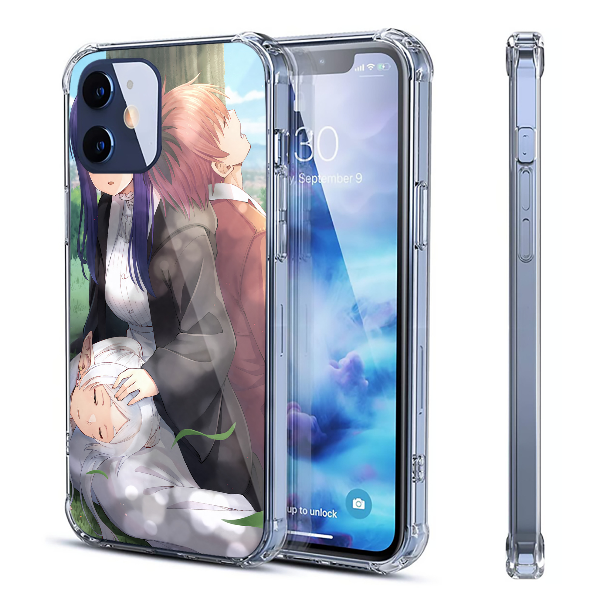 （画像用） 葬送のフリーレン Frieren 【iPhone 12シリーズ対応】透明スマホケース（クリアソフトケース）